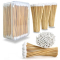 500Pcs 6 Inch Bamboo Cotton Swabs Long Cotton Tipped Applicators - color: B-500 PC Pointed in Box