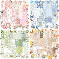400Pcs Floral Scrapbook Supplies Kit,Junk Journal Supply for Beginner