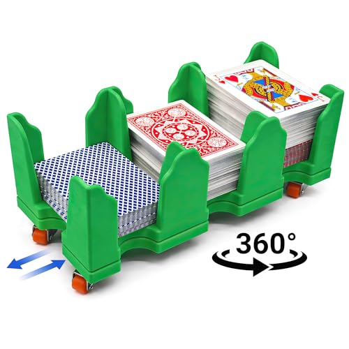 Playing Card Tray with 360° Rotation and Smooth Sliding Wheels