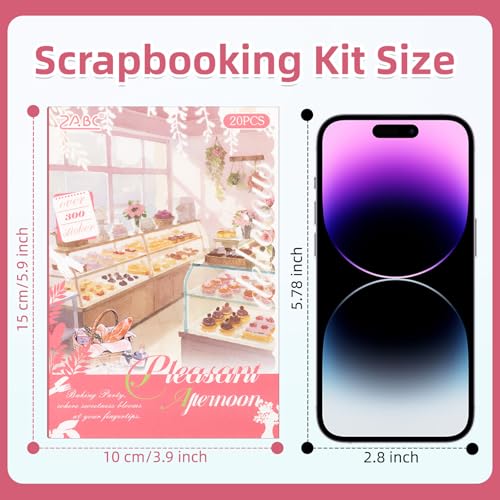 Afternoon Tea Series Sticker Scrapbooking Supplies for Junk Journal, 20 Sheets PET Stickers - color: Afternoon Tea Series