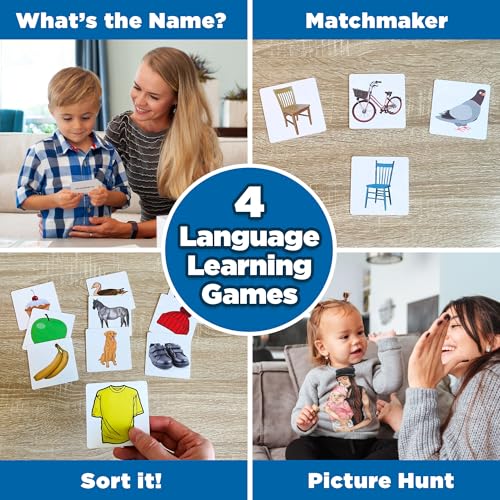 ThinkPsych First Nouns Flash Cards - 150 Picture Cards for Speech Therapy - style: First Nouns - Animals, Food & More (3 Examples)