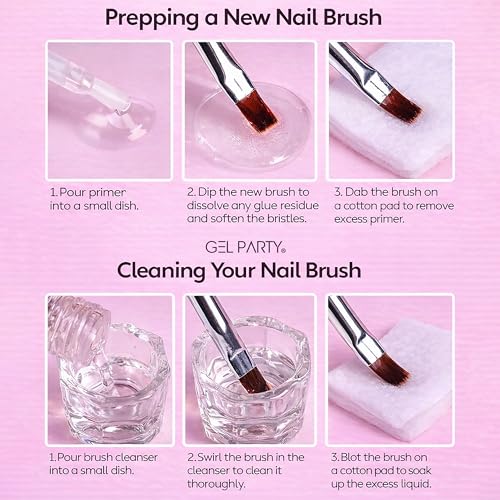 GELPARTY Professional Nail Art Tools Kit – 24PCS Nail Brush Set with Liner Brushes, Dotting Pens, Acrylic Gel Brushes, Nail Tape, Tweezers & Brush Holders for DIY Nail Design & Salon Use