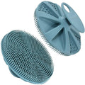 INNERNEED Food-Grade Soft Silicone Body Scrubber Shower Brush, Dark Green - color: Dark Green