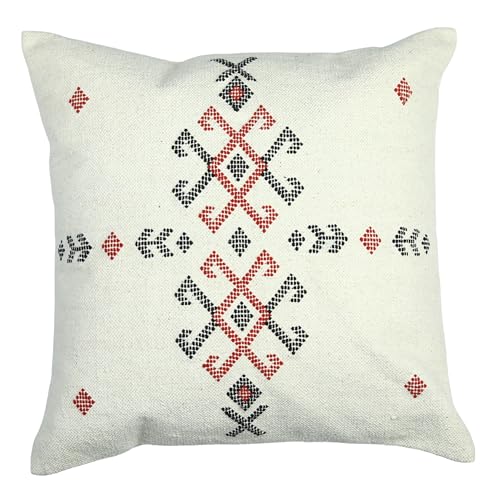 Trade Star Designer Throw Sabra Kilim Pillow Cover 100% Cotton Pillow Cover Beautiful Handcrafted Sofa Throw Pillow Case Farmhouse Cushion Cover for Home Fall Decor (Pattern- 4) - color: Pattern- 16