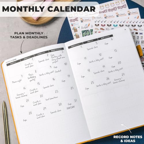 Clever Fox 13-week Ultimate Achiever's Daily Goal Planner, Amber Yellow - color: Amber Yellow