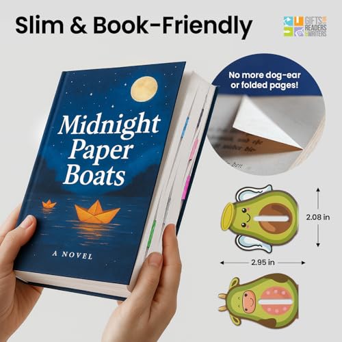 Thinking Gifts Magnetic Linemarker Bookmark for Easy Tracking - Avocado - color: Avocado