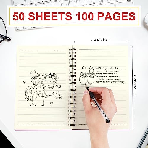 Yahenda Spiral Notebook College Ruled Journals Notebooks Lined 8.3 x 5.5 Inch Note Books Bulk A5 Writing Notebooks Thick Paper Notebook for Office Business School Supplies (Mixed Colors,18 Pcs) - color: Mixed Colors