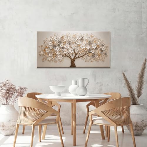 Modern Tree Of Life Canvas Wall Art Decor For Living Room Print 20"×40" - color: LAI-12C, size: 40"L x 20"W
