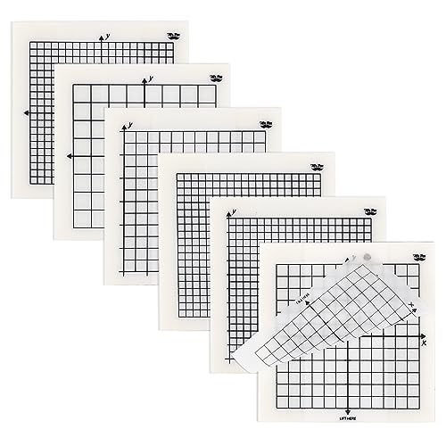 Mr. Pen- Transparent Graph Sticky Notes, 3x3 Inch, 6 Pads, 50 Sheets/Pad