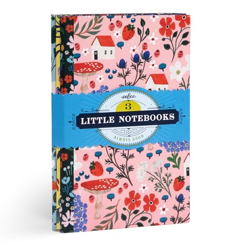 eeBoo: Shelley's Little Books – Set of 3 Small Notebooks, 5.75 x 4, 64-Page Journals with Lines & Dot Grid Pages, Portable Journals - style: Shelley's
