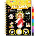 FUNNYB&G Foil Art Craft Kit for Kids, Sparkly Birthday Gift Toy for Kids - style: Christian