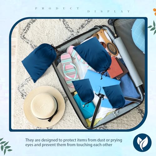 20 Pcs Satin Game Storage Bags for Women Men, S,M,L, Blue - color: Blue, size: S,M,L