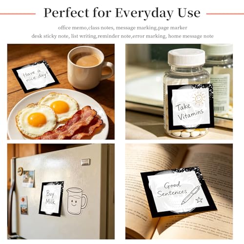 Sticky Notes 3x3 Inches, Cute Self-Stick Note Pads, Funny Memo Pads, Easy to Post Sticky Notes for Office, Home & Notebook Cool Skull - color: Cool Skull