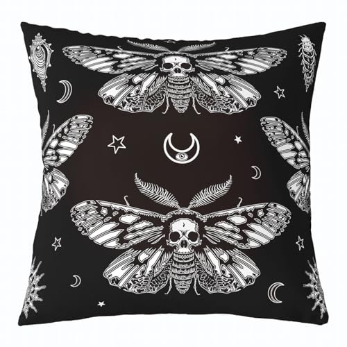 Feelyou Boho Moth Throw Pillow Cover 1 Piece 16"x16" - color: Multi 05, size: 16" x 16" (Pack of 1)