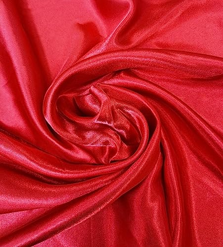 1 Piece of Square Satin Scarf Wrap Ribbon Neck Scarfs Halloween Retro Costume (23.62" x 23.62") - color: Red
