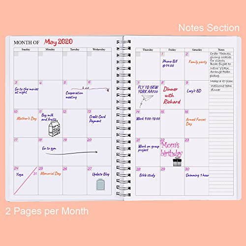 Nokingo Undated Planner for 2026 or Any Year - Weekly & Monthly Organizer Notebook & Journal to Track Goals, 5.85" x 8.25", Perfect to Organize Your Daily Life, Twig Weekly Monthly Planner Undated - style: Twig