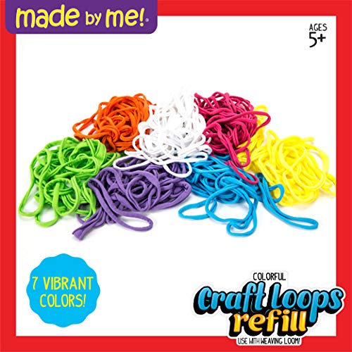 Made By Me Weaving Loom Arts and Crafts Kit, Loops Refill - style: Loom Refill