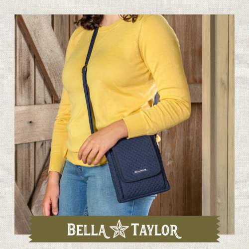 Bella Taylor Mini Crossbody, Quilted Handbag for Women - color: Vintage Navy