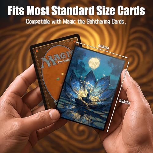 MTG Card Sleeves - Lorwyn Lotus - Ultra Clear Front & Matte Finish Back, 100 Count Standard Size Matte Art Sleeve for Magic The Gathering