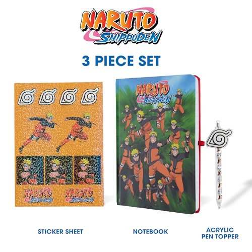 Culture Fly Naruto Kids Stationary Set for Boys, Journal Kit with Pen - color: Naruto