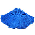 100Pcs 5 Inch Silky Bookmark Tassels for Jewelry, Souvenir(Peacock Blue) - color: Peacock Blue