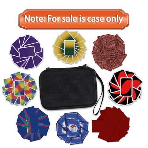 L LTGEM 300+ Card Game Case Compatible with Exploding Kittens/UNO, Red - color: Red