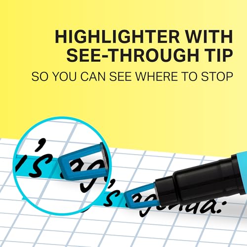 Sharpie Clear View Highlighters, With See-Through Chisel Tip, Assorted Colors, 12 Count - School, Teacher, Office Supplies - size: 1 Count (Pack of 12)