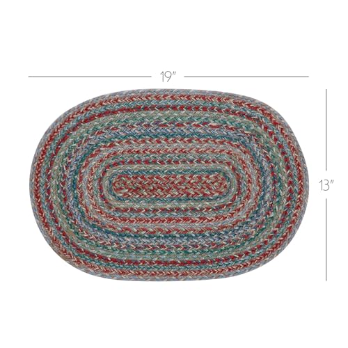 VHC Brands Multi Jute Oval Placemat 13x19, 6 Pack 6 Pack - color: Deep Olive, size: 13x19, 6 pack