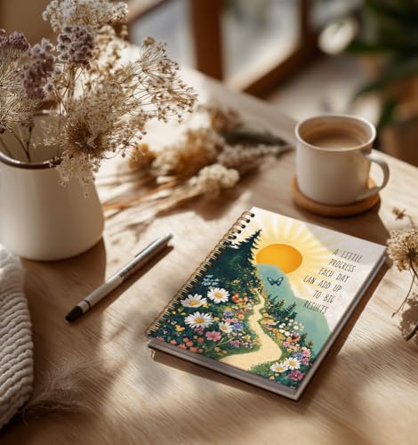 Result Notebook for Women-Inspirational Daily Journal For Men Friends Gifts On Birthday Christmas Mother's Day, Travel Business Work College Ruled Lined Gold Spiral Bound Hardcover,5.8"x8.3" - color: Big result
