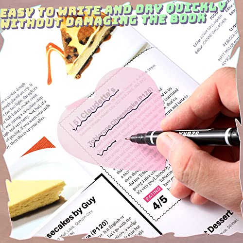 Jetec 500 Sheets Transparent Sticky Notes Bulk Pastel, Colorful, Cute - color: Colorful, style: Cute