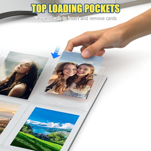 ABLY 900 Pocket Single Sided Card Sleeves, 9-Pocket, for 3 Ring Binder - size: Single-Sided