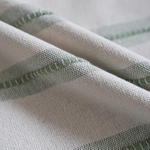 Cethom Boho Lumbar Throw Pillow Covers 12x20 Set of 2, Sage Green Striped Decorative Pillow Cases for Couch Chair Bed, Farmhouse Accent Cushion Covers for Living Room Bedroom Sofa Home Decor - color: Sage Green, size: 20" x 12" (Pack of 2)