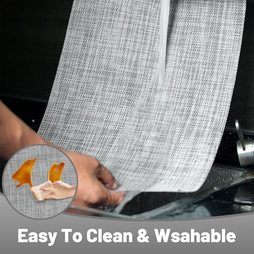 Placemats Set of 6，Non-Slip PVC Weave Table Mats Easy to Clean，Heat Resistant Place Mats for Kitchen Dining Table Decoration Indoor Outdoor，Gray - color: Gray