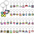 Cute Keychains Bulk, Keychain Charms Key Chain Trinkets Backpack Charms Accessories Keyring for Classroom Prizes - color: Video Games
