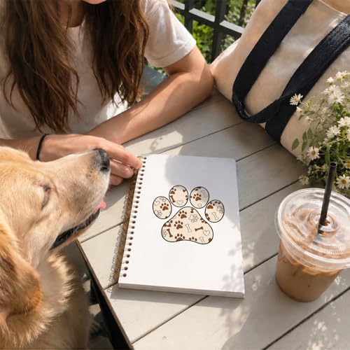 VONTP Cute Dog Paw Journal Notebooks, Puppy Gifts for Women Men - color: 008-Dog's paw