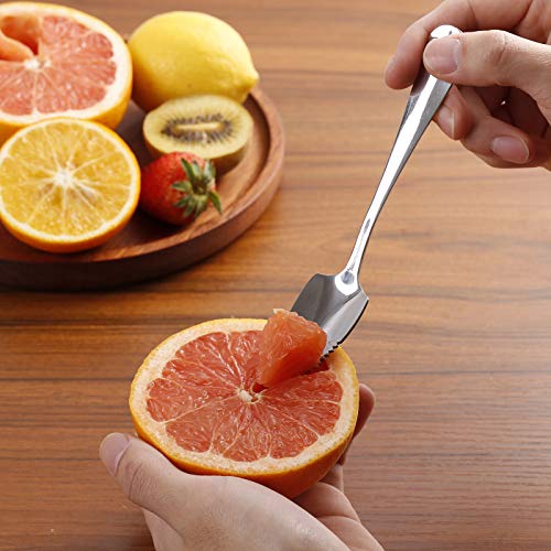 Grapefruit Spoons and Grapefruit Knife, Serrated Spoons Utensils Tool Set