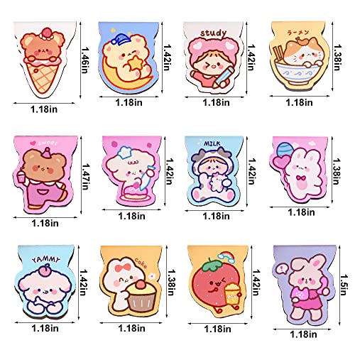 24PCS Cute Magnetic Bookmarks,Cartoon Animals Book Mark for Kids, Women