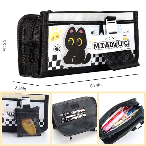 Black Cute Cat Stationery Set Cat School Supplies