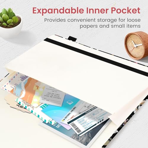 Taja Aesthetic Lined Journal for Women, Pretty Notebooks for Work & Study - color: C-Vintage Blooms