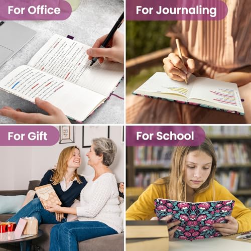 Taja Aesthetic Lined Journal for Women, Pretty Notebooks for Work & Study - color: C-Blossom Reverie