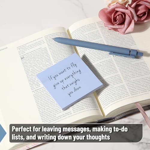 Mr. Pen- Sticky Notes, 3"x3", 12 Pads, 600 Sheets, Whispers of Nature - color: Whispers of Nature