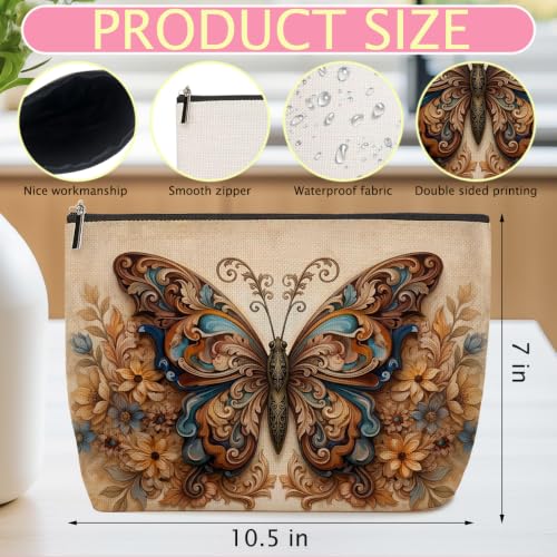 Butterfly Makeup Bag for Women Travel Organizer Pouch Cosmetic Bags 06 - color: Multicolor 1587