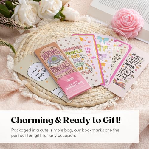 Kaciola Studio 10 PCS Colorful Bookmarks,Funny Bookmarks for Women,Double Sided Cute Romance Booklover Gifts,Book Lovers Gifts for Romance Reader Friends Girls - color: Colorful