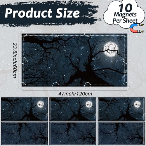 6 Pcs Fluorescent Light Covers with 60 Magnets Decorative for Classroom Ceiling Lights 4 x 2 Feet Magnetic Light Cover Filter Easy Install for Office Hospital Home Ceiling Supplies(Dark Forest) - color: Dark Forest
