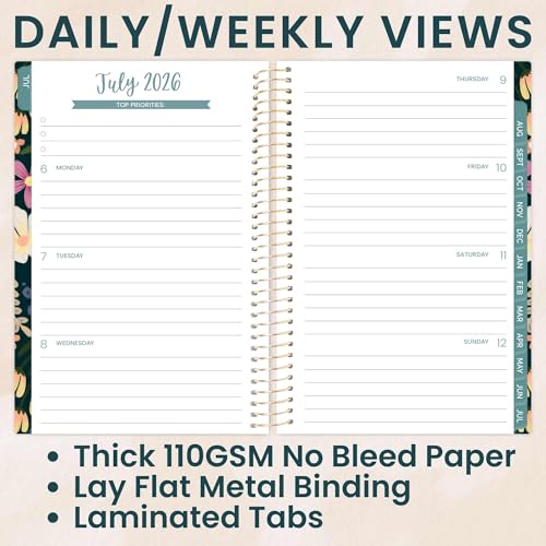 bloom daily planners 2026-2027 Academic Year Pocket Planner (July 2026 - July 2027) 13 Months - 4” x 6” MINI Weekly Monthly Agenda Organizer & Calendar Book - Blooming Wildly - color: Blooming Wildly 2026-27, size: 4" x 6"
