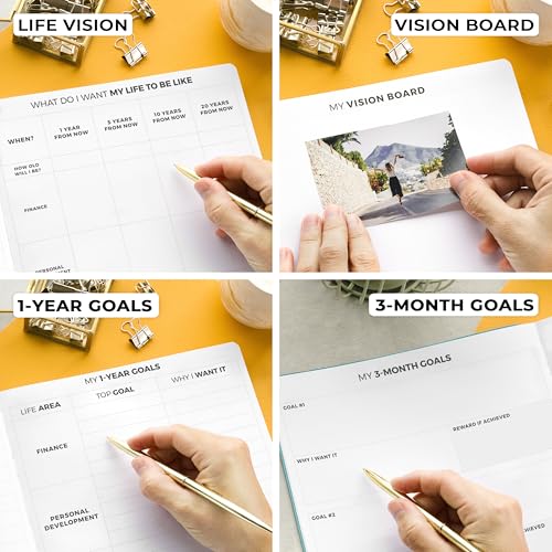Clever Fox Planner PRO Light, Undated Weekly Planner, 8.5x11, Aquamarine - color: Aquamarine (Undated), size: A4 (8.5" x 11") Light Version