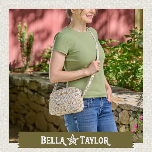 Bella Taylor Simple Crossbody, Quilted Handbag for Women - color: Prairie Meadow