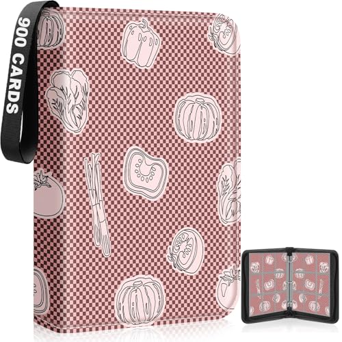 9-Pocket Trading Card Binder, 900-Card Capacity, 3-Ring, Pink - color: Pink, size: Large