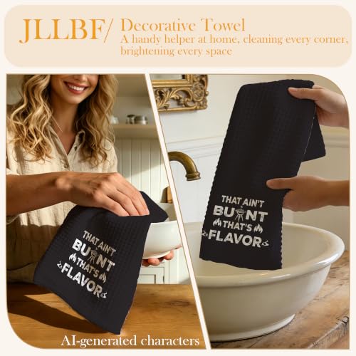 Funny Grilling Gifts Hand Towels for Kitchen - color: Grill Flavour