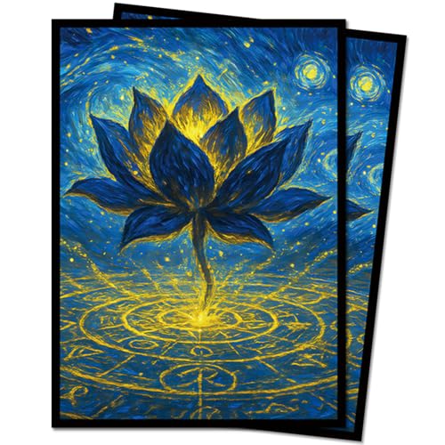 100 PCS TCG/MTG Card Sleeves, Matte Back Anti-Slip & Easy Shuffling Applicable to OCG CCG DTCG PTCG, 2.6 x 3.6 in Standard Size Cards (Summon The Black Lotus) - color: Summon the Black Lotus